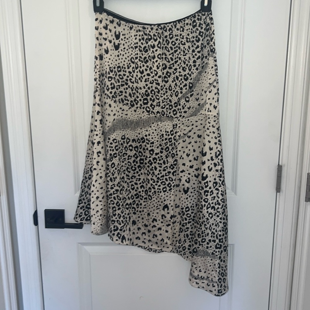 Leopard Print Midi Skirt